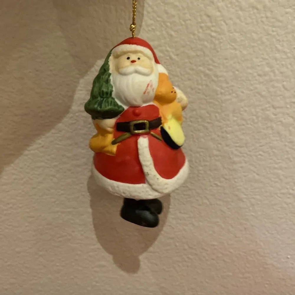 Santa Porcelain Bell‎ W/ Pants Clapper
